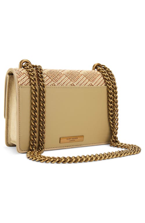 Kurt Geiger London Small Shoreditch Crossbody Bag In Open Beige