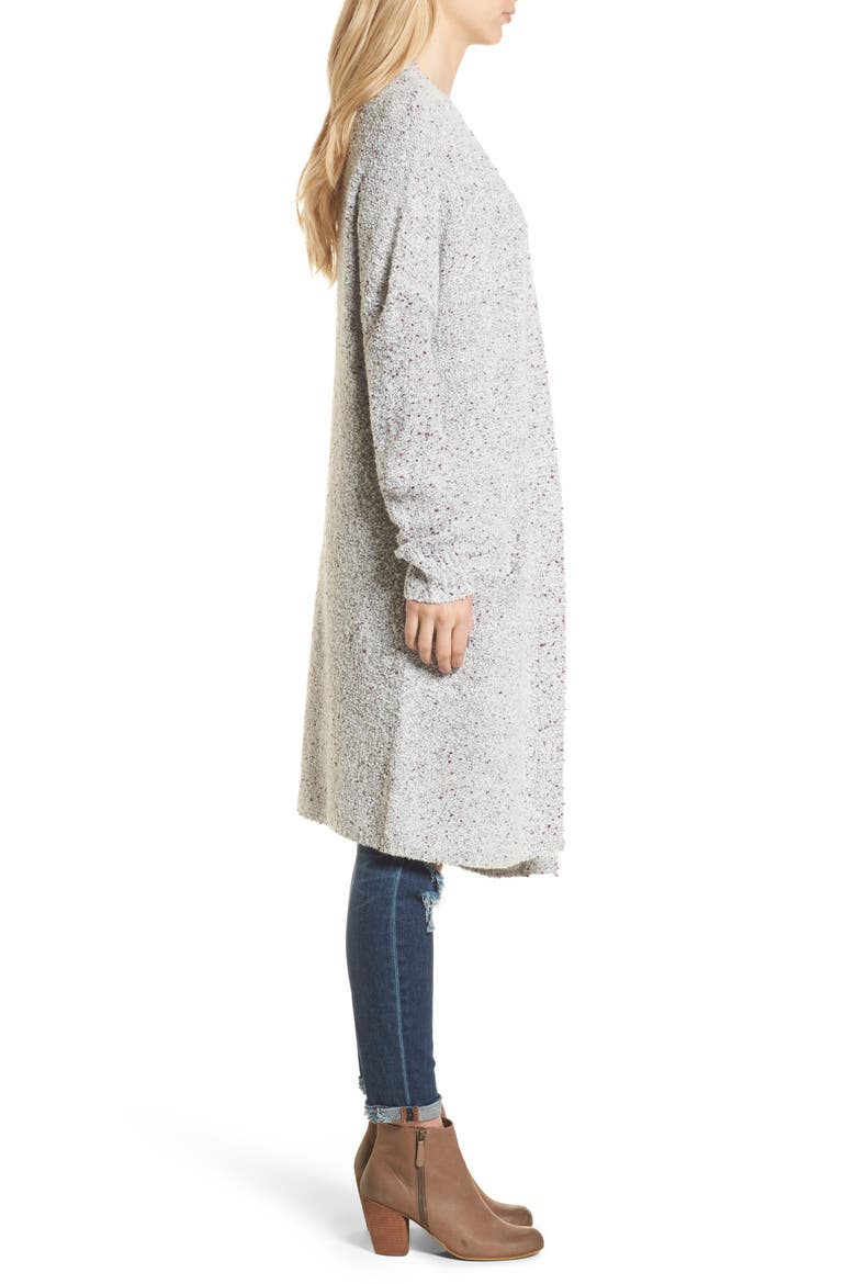 Stem Bouclé Sweater Coat, Alternate, color, GREY LUNAR NEP BOUCLE