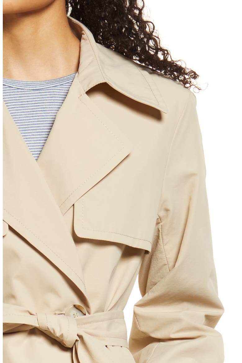 Double Breasted Trench Coat, Alternate, color, SAND