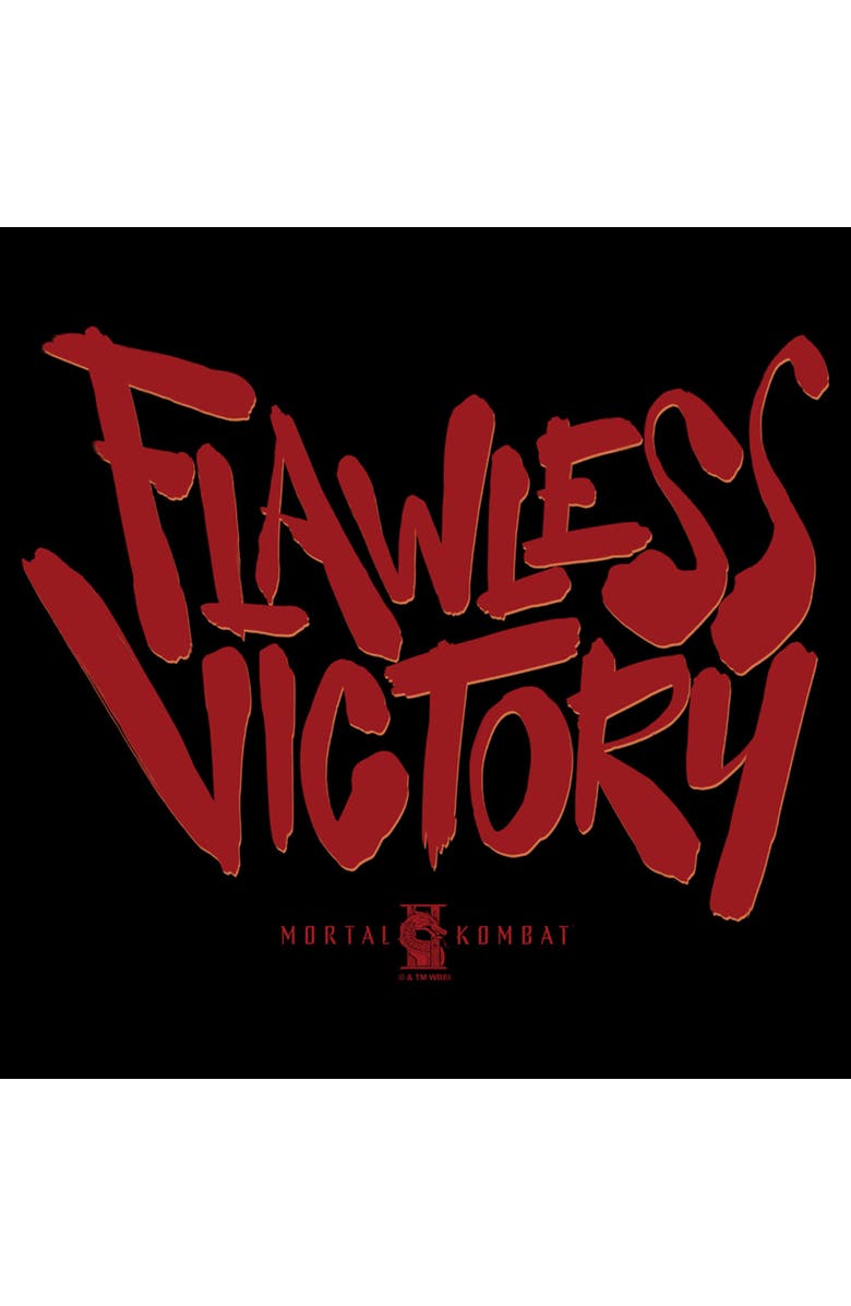 Mortal Kombat II Men's Mortal Kombat II Flawless Victory Feat Graphic T-Shirt, Alternate, color, Black
