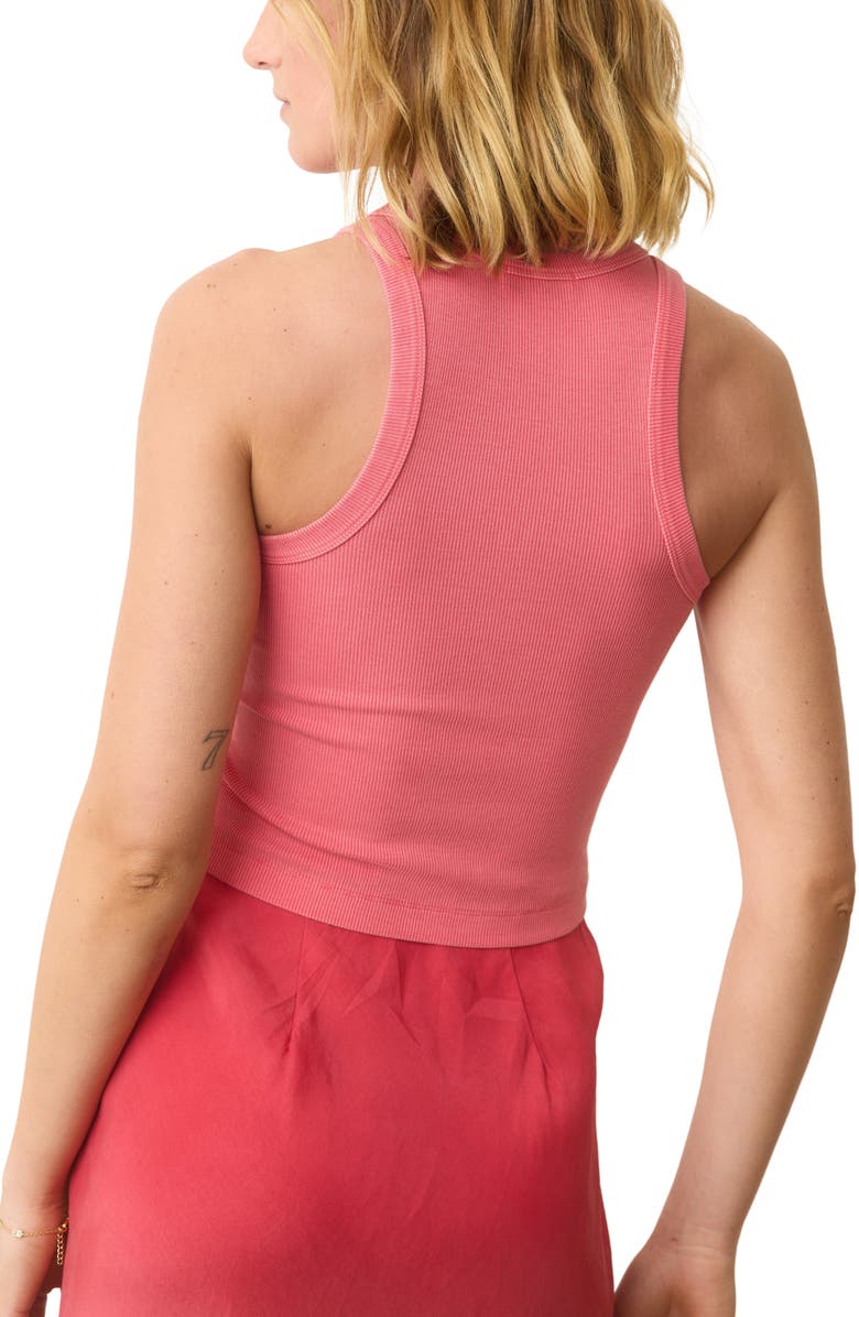 Marine Layer Lexi Ribbed Tank, Alternate, color, Hibiscus