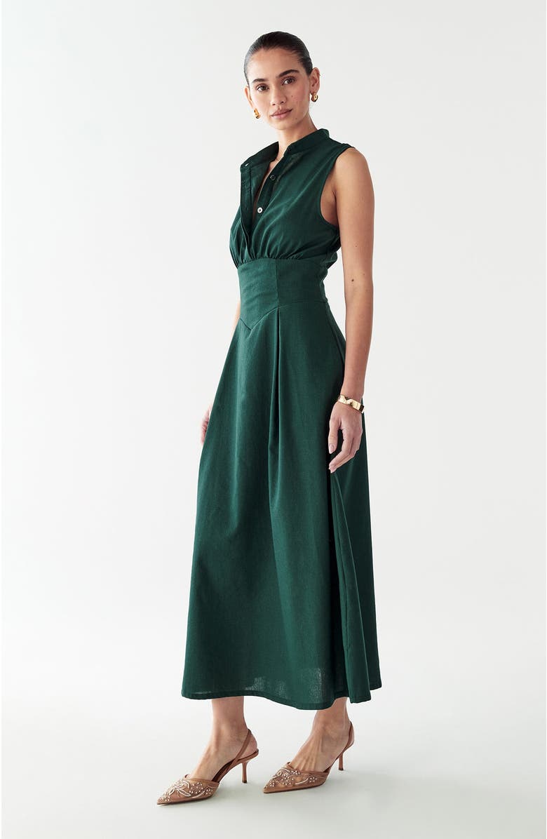 WILLA Bexley Maxi Dress, Alternate, color, Emerald