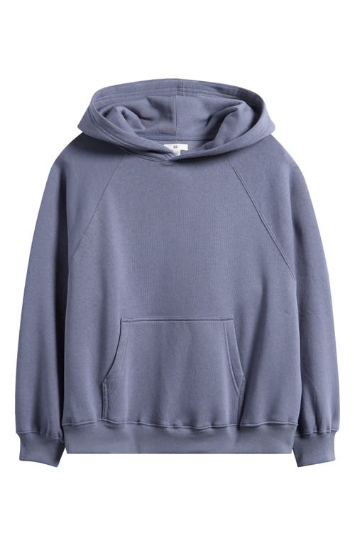 Bp. Fleece Detail Oversize Raglan Hoodie In Gray