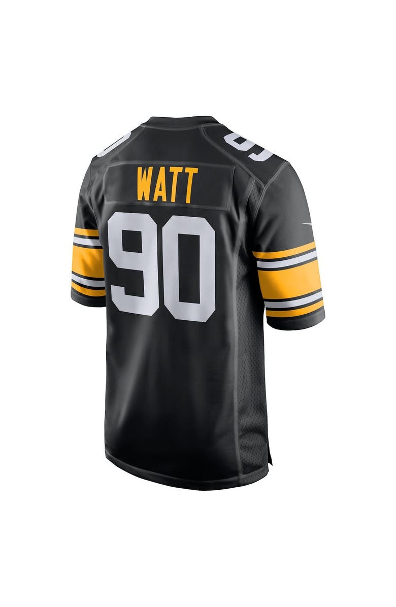 Nike Youth Nike T.J. Watt Black Pittsburgh Steelers Game Jersey, Alternate, color,