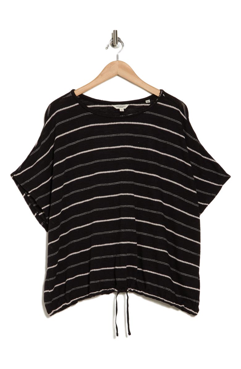 MAX STUDIO Stripe Dolman Sleeve Bubble Hem Top, Alternate, color,