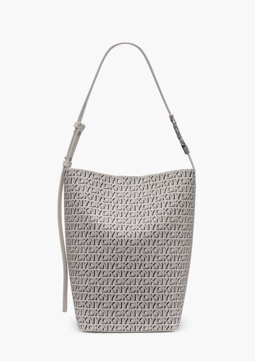 Dkny Avril Bucket Bag In White
