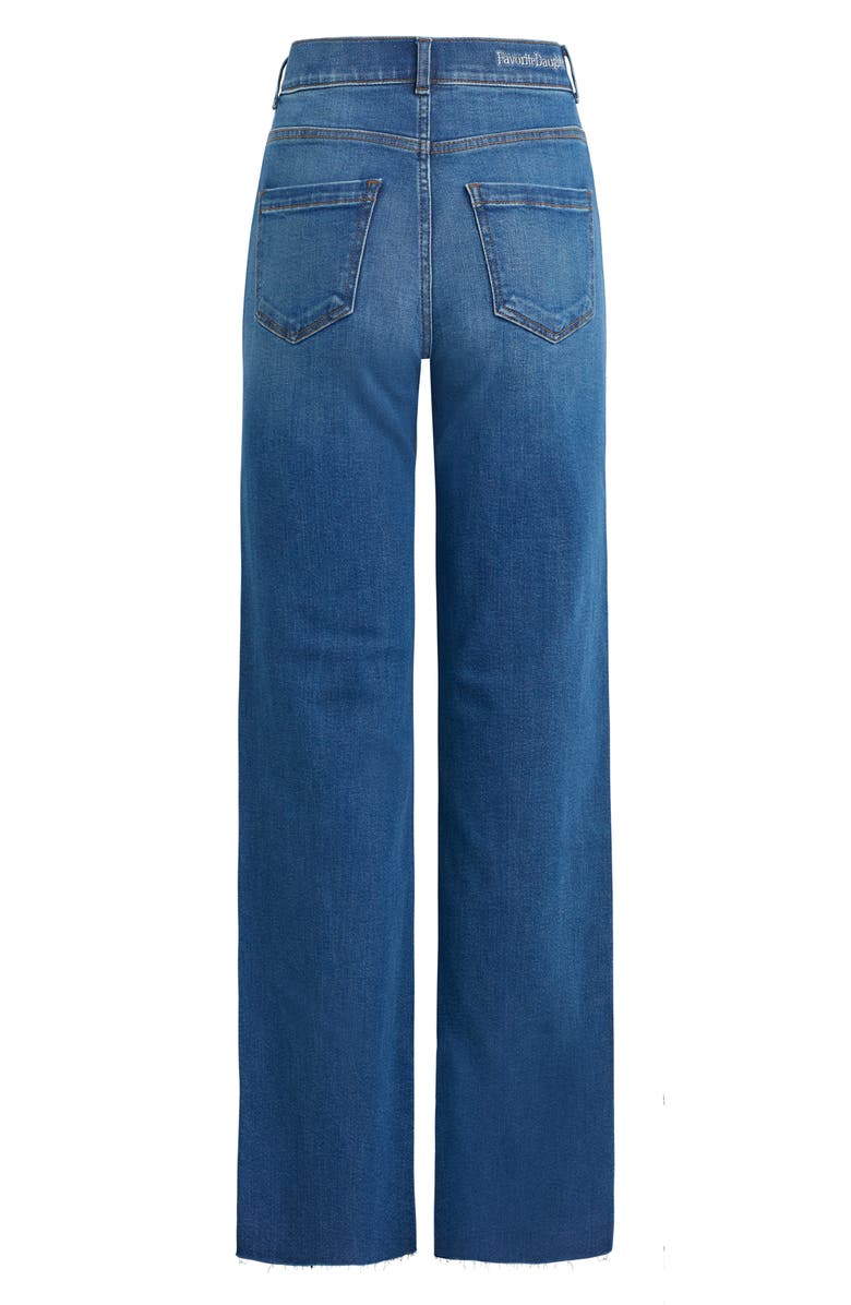 Favorite Daughter The Jordie Raw Hem High Waist Super Wide Leg Jeans, Alternate, color, Madison
