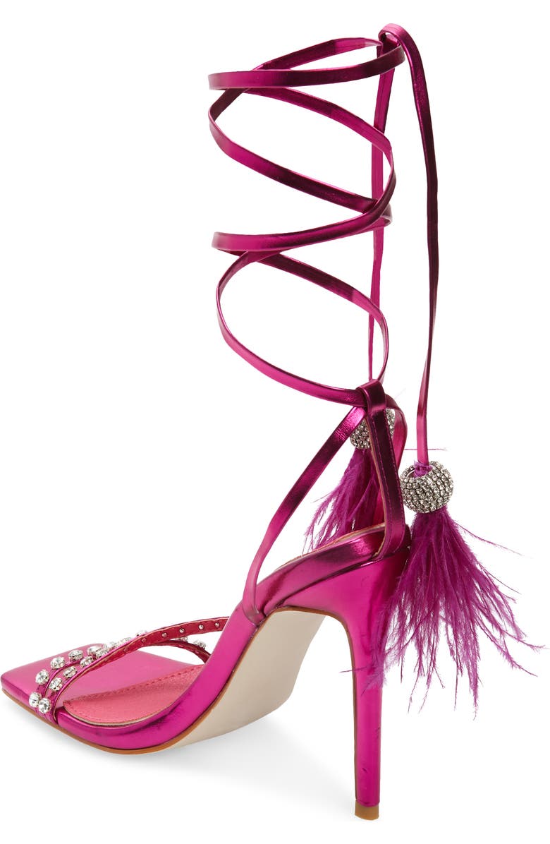 AZALEA WANG Missy Metallic Ankle Strap Sandal, Alternate, color,