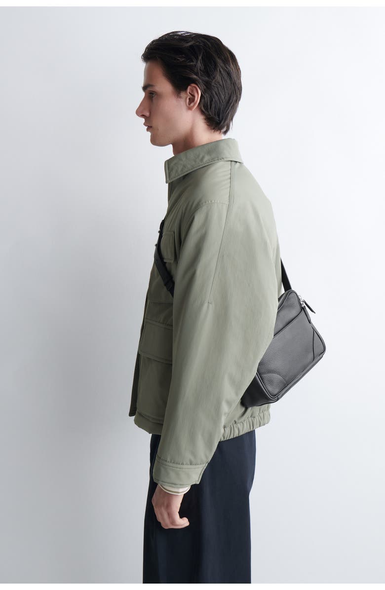 COS Classic Crossbody Bag - Leather, Alternate, color, Black