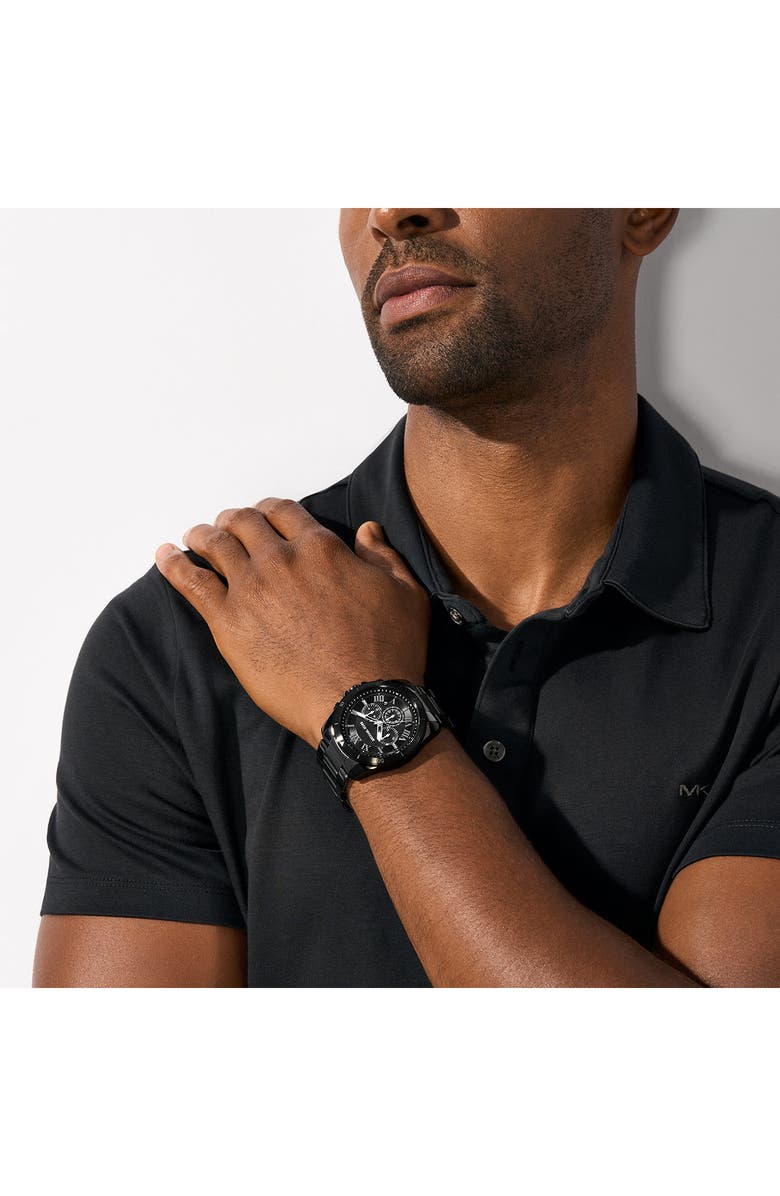 MICHAEL Michael Kors Alek Chronograph Watch, 44mm, Alternate, color, Black