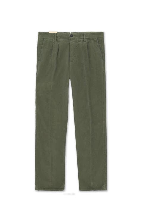 Pences Corduroy Pleated Trousers