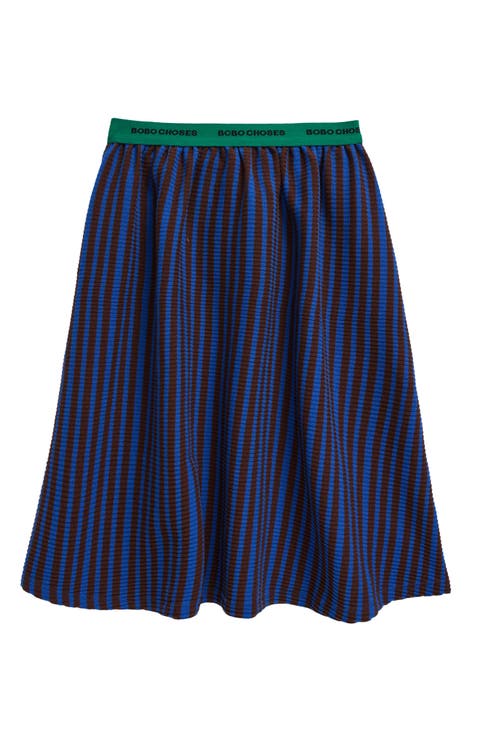 Kids' Stripe Rib Knit Skirt (Toddler, Little Kid & Big Kid)