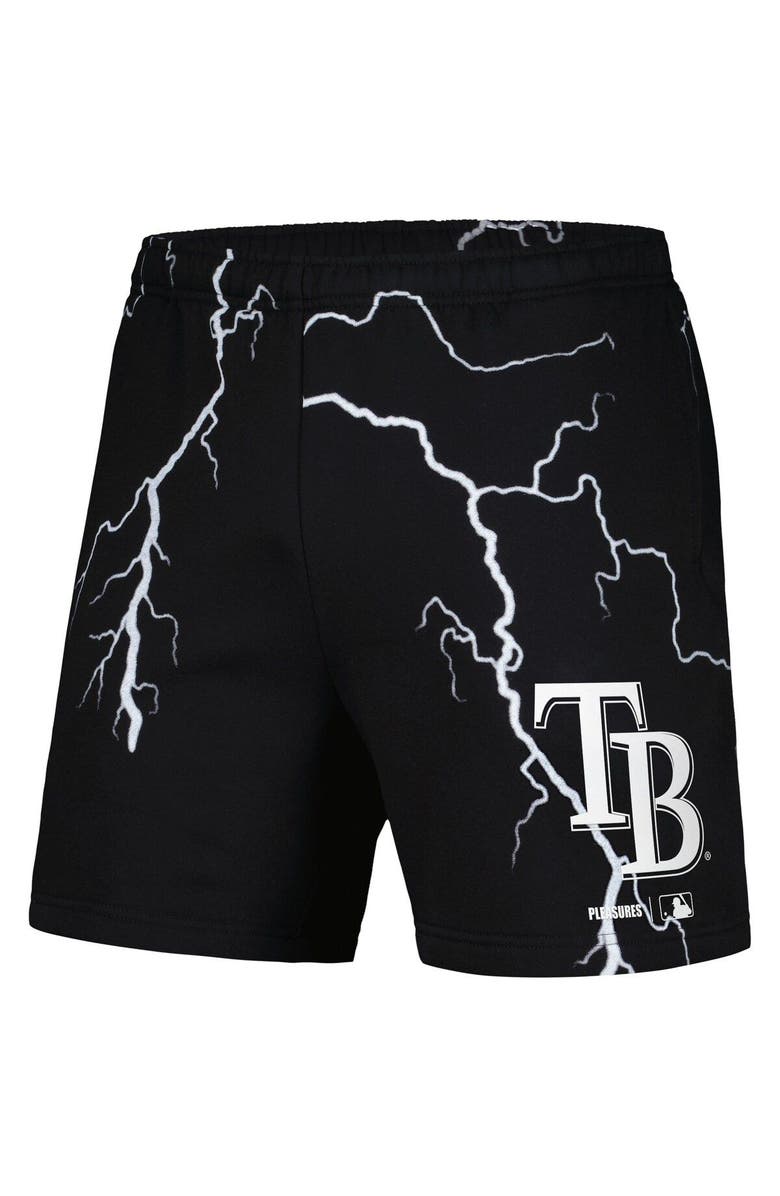 PLEASURES Men's PLEASURES Black Tampa Bay Rays Lightning Shorts, Alternate, color,