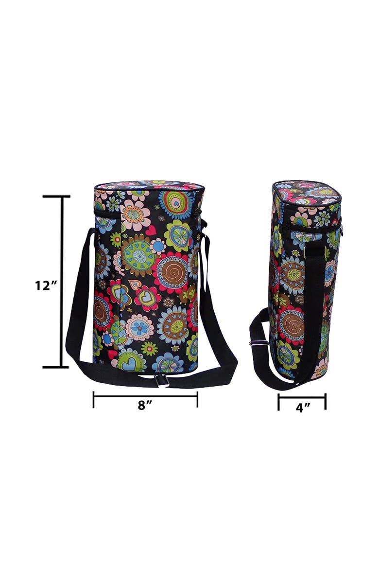 Wine Tote and Cooler Set in Floral Print, Alternate, color, Multicolored