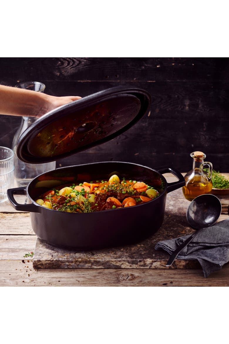 Nori Enameled Cast Iron Oval Dutch Oven, 6-Qt., Alternate, color, 6 quart