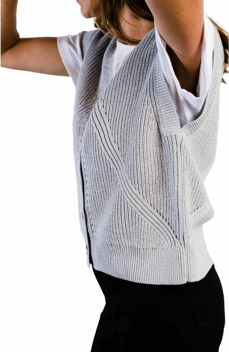 ABLE Jess Sweater Vest, Alternate, color, Heather Grey