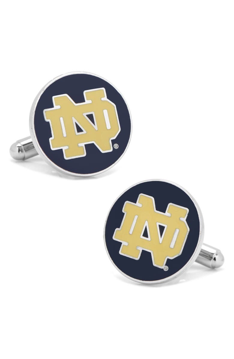 Cufflinks, Inc. Notre Dame Cuff Links, Main, color, Navy