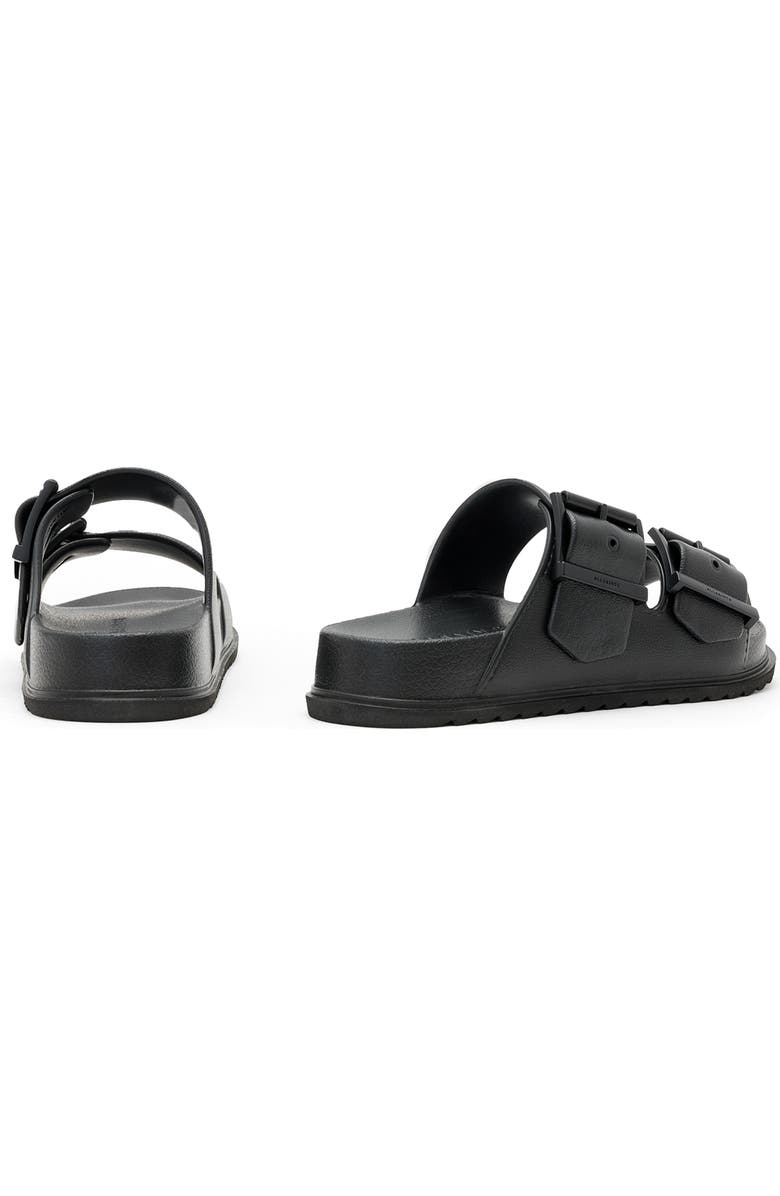 AllSaints Sian Two-Strap Sandal, Alternate, color, Black