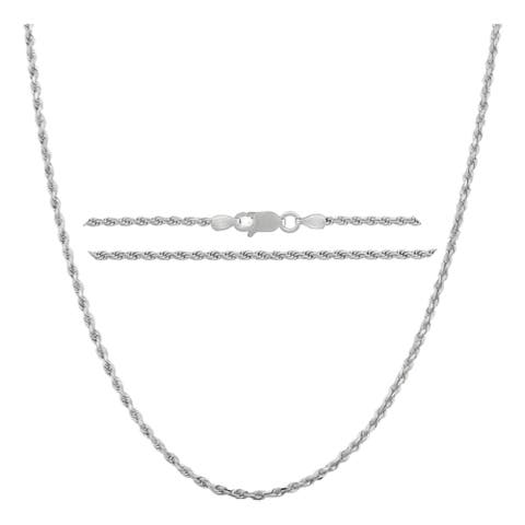 Sterling Silver Rope Necklace