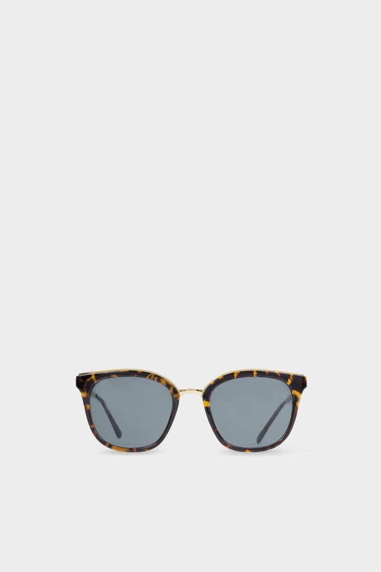 Provence Soft Square Sunglasses in Tortoiseshell, Alternate, color, Tortoiseshell