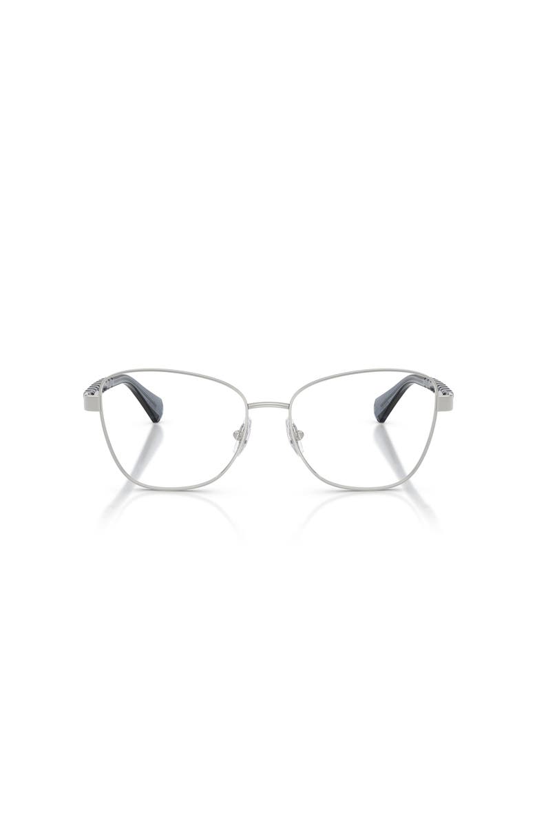 RALPH 55mm Irregular optical glasses, Alternate, color, Silver