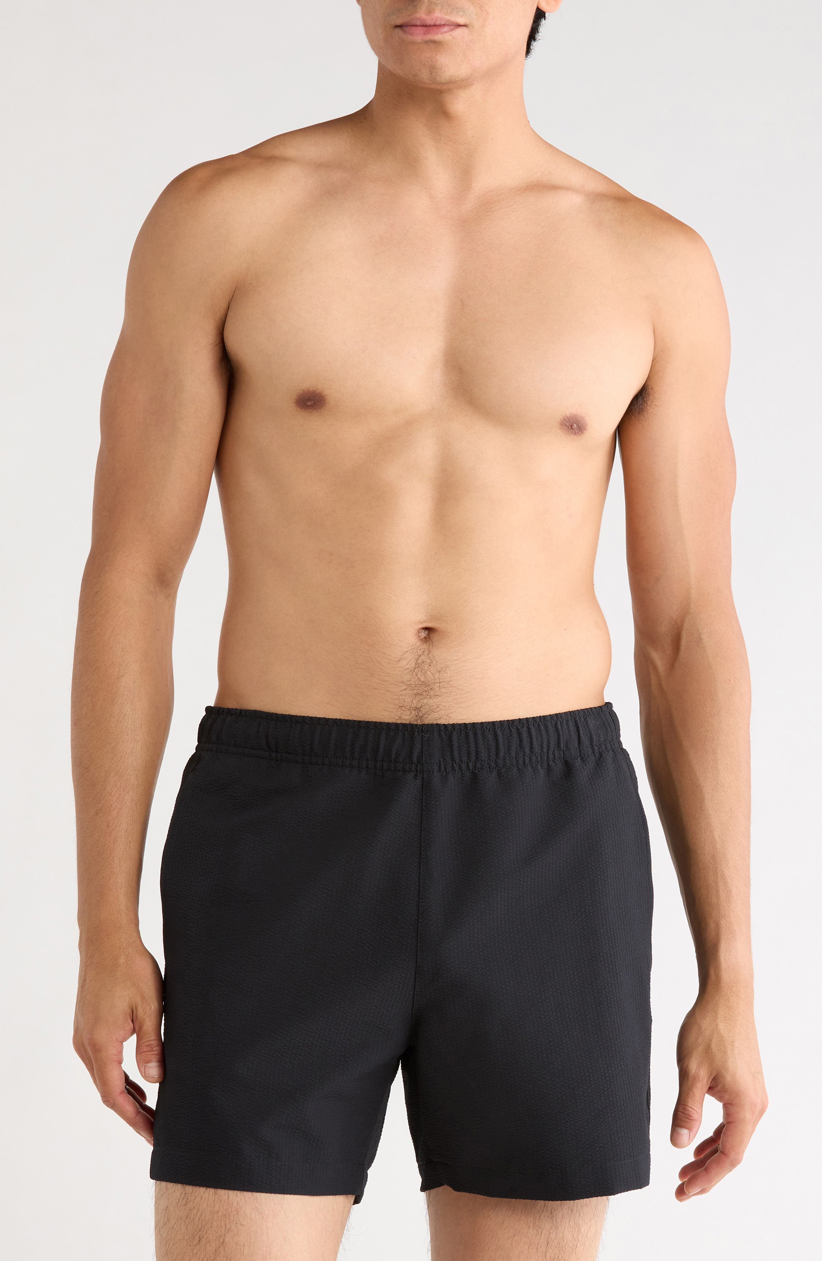 Jace Seersucker Swim Trunks