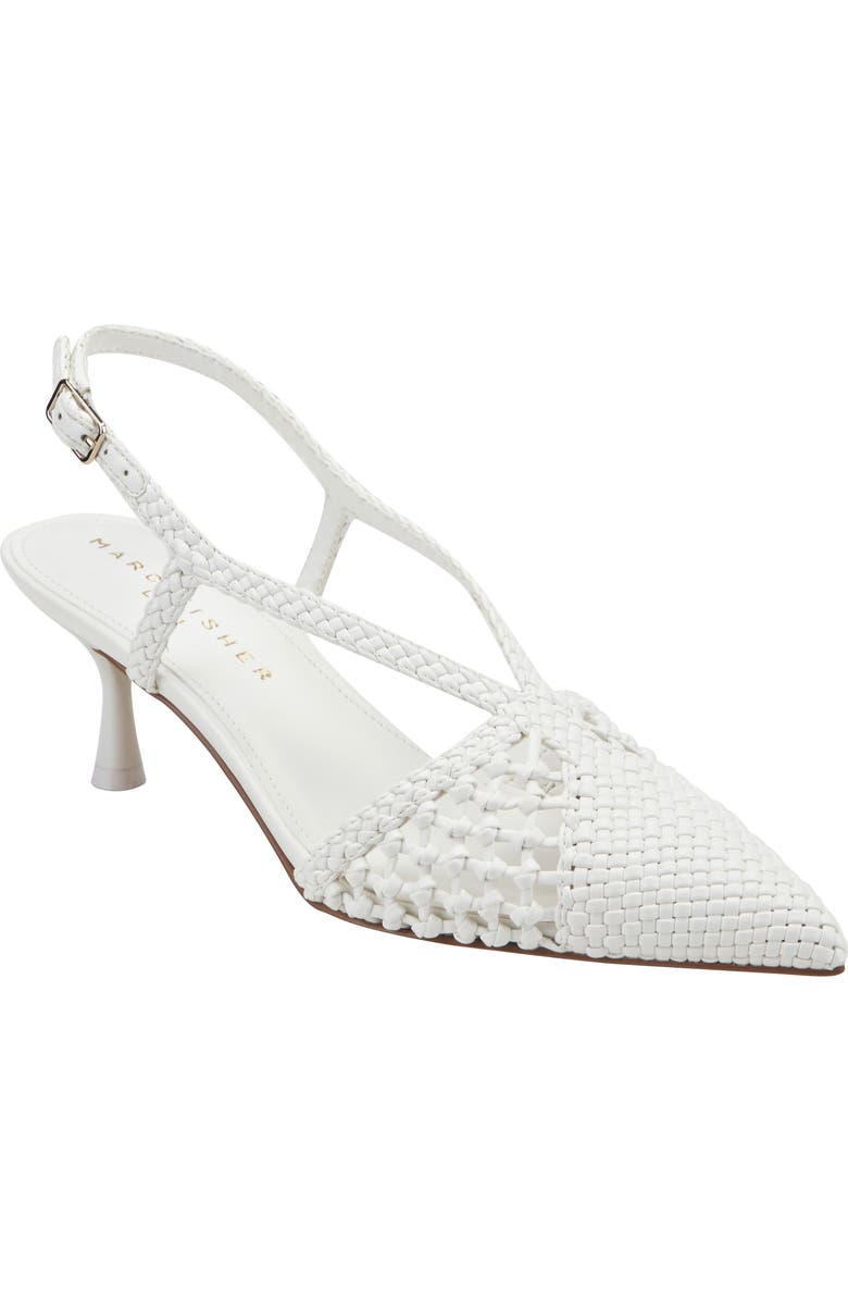 Marc Fisher LTD Reagan Slingback Pump, Main, color, White