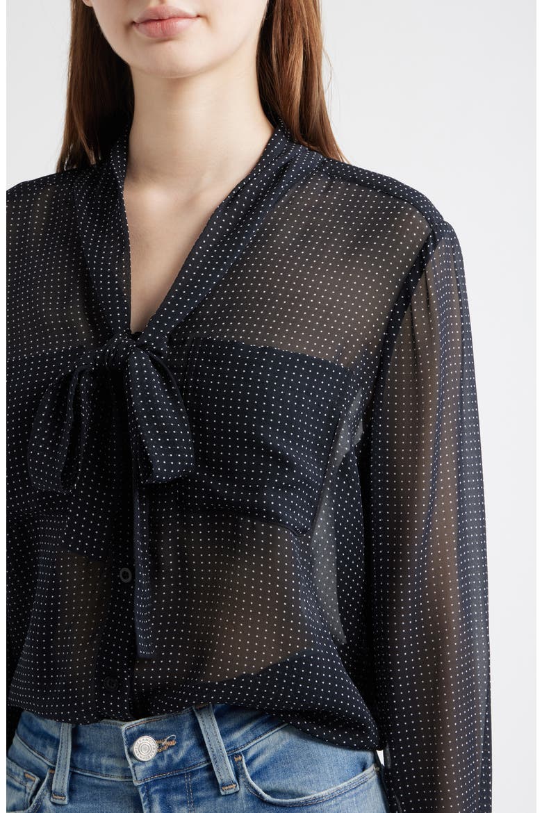 The Polka Dot Modern Tie Shirt, Alternate, color, NAVY MULTI