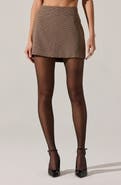 ASTR the Label Laudine Houndstooth Check Miniskirt