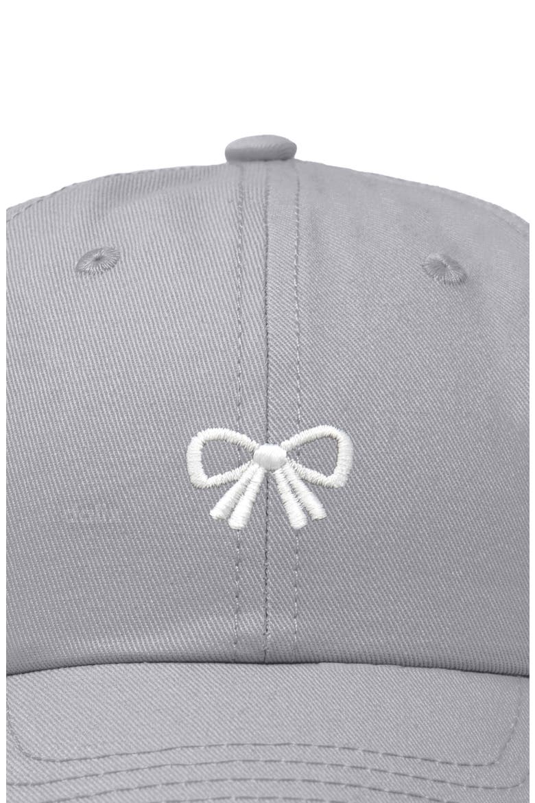 Bow Dad Cap, Alternate, color, Gray