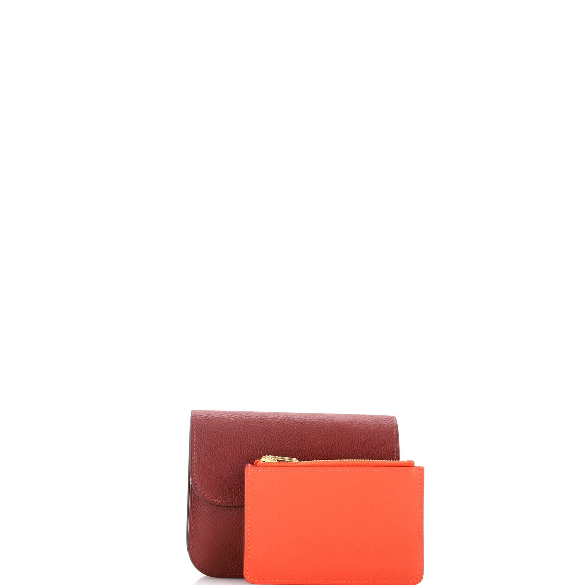 Pre-Owned Hermes Constance Slim Wallet Evercolor, Alternate, color, 