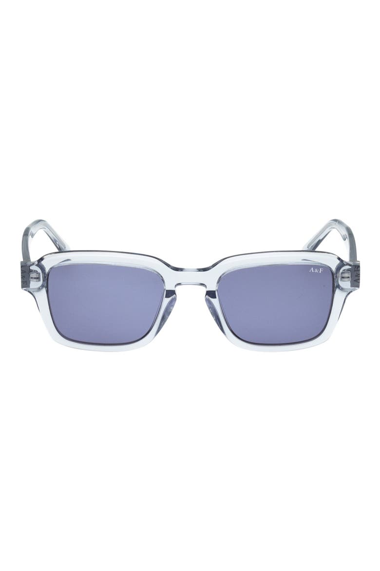 51mm Round Sunglasses, Main, color, SHINY BLUE / BLUE