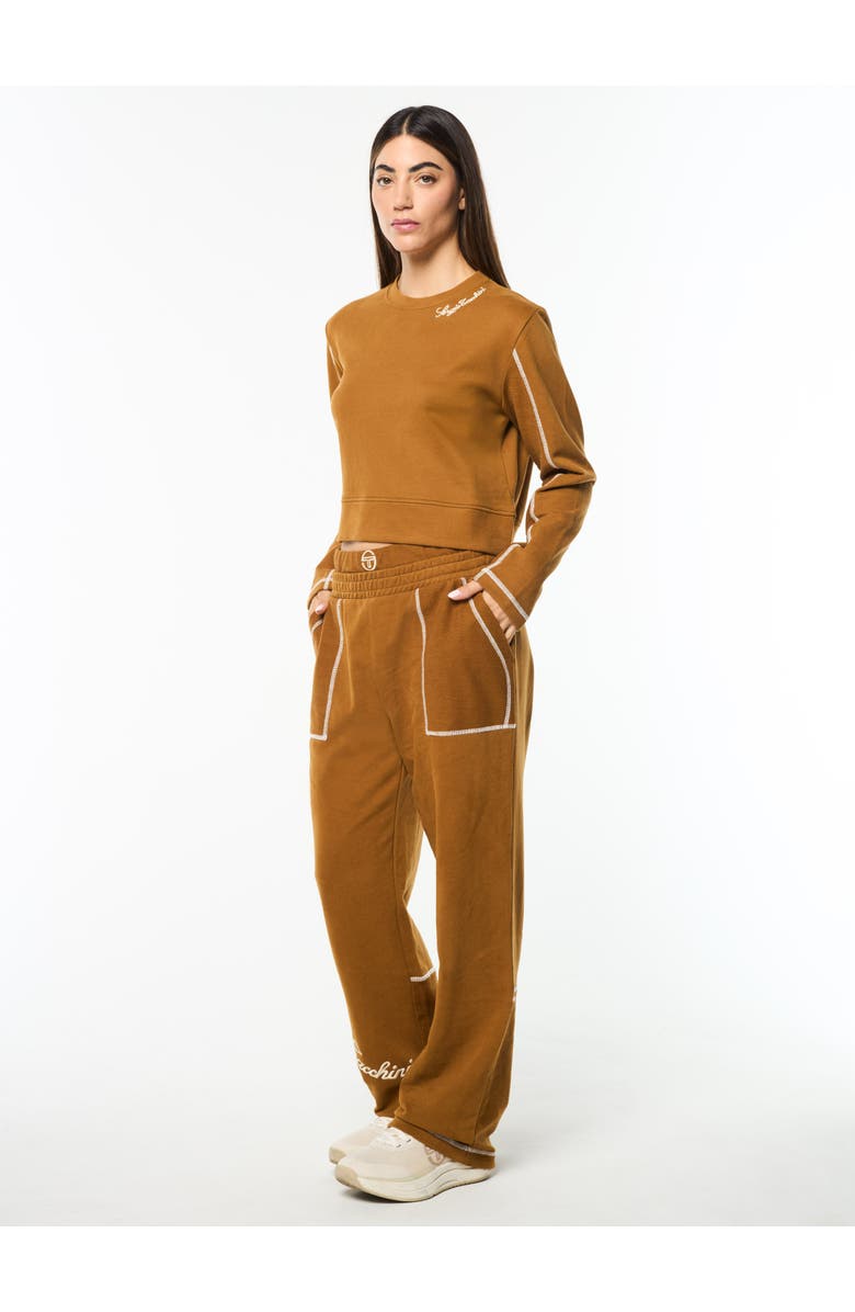 Sergio Tacchini Greta Crewneck, Alternate, color, Bronze Brown