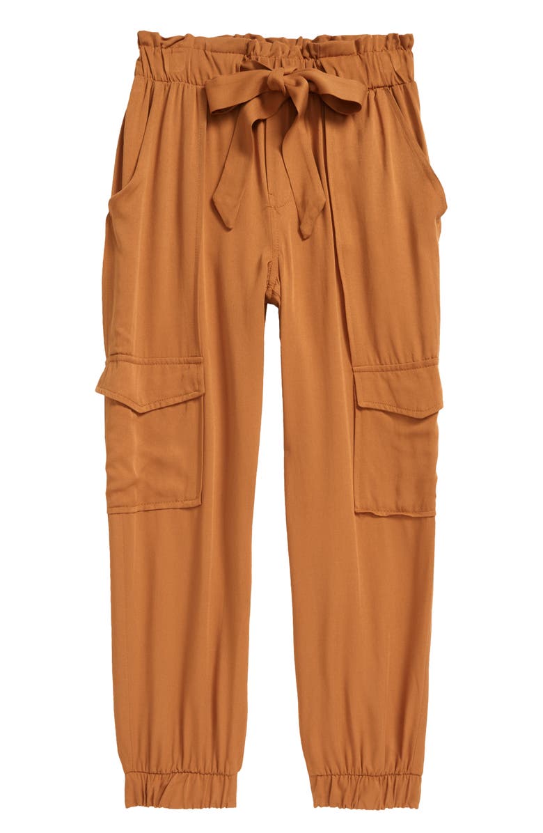 Good Luck Girl Kids' Cargo Paperbag Joggers, Main, color, 