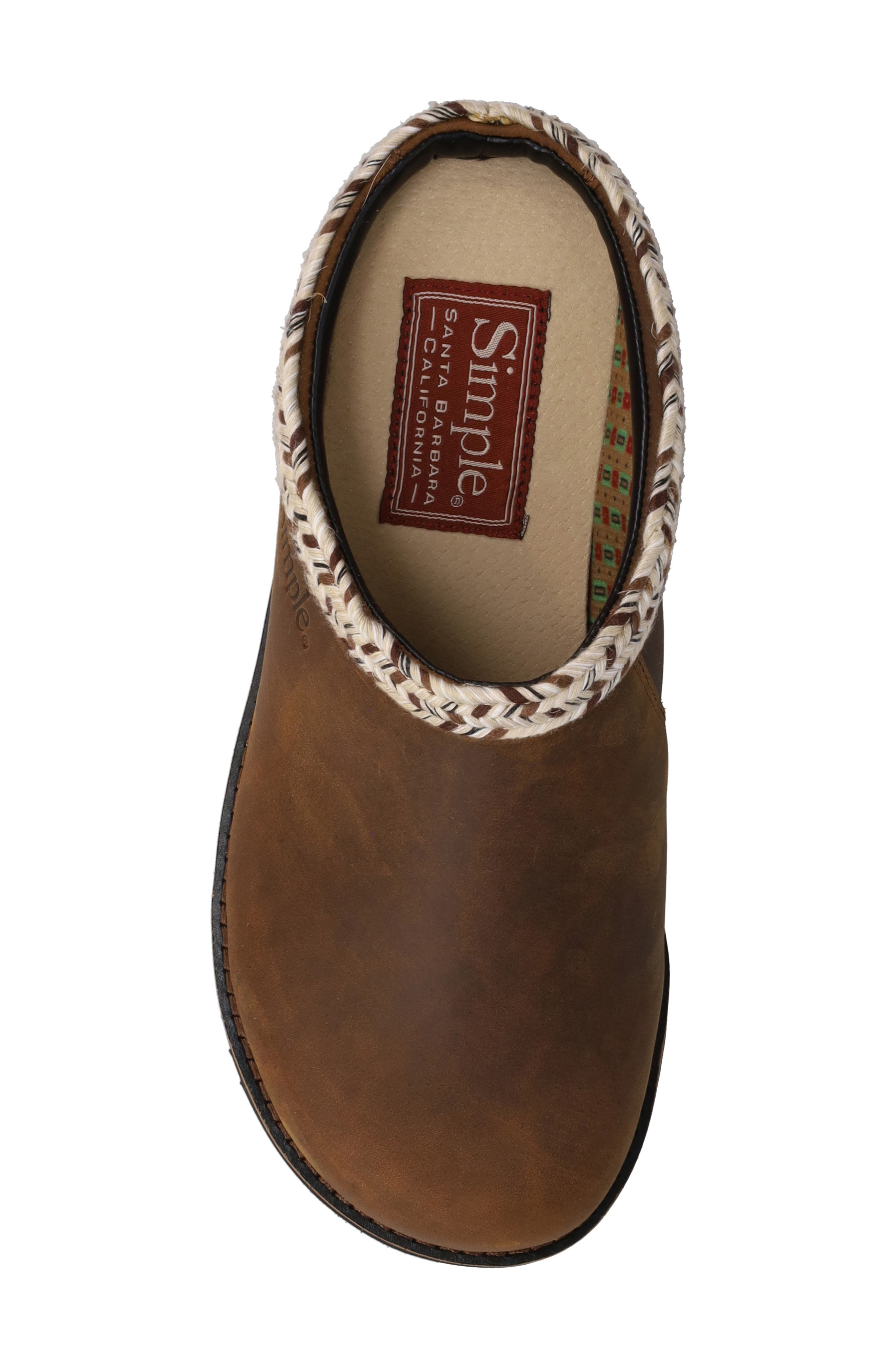 Original Leather Clog, Alternate, color, BROWN