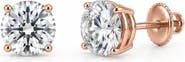Ancona Jewelry 2 ct. tw. E Color VS1 Round Lab-Grown Diamond Stud Earrings in 14K Gold