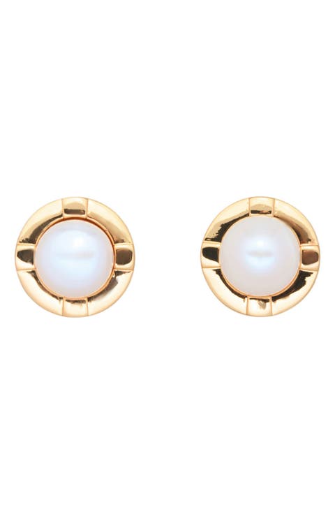 Thales Freshwater Pearl Stud Earrings