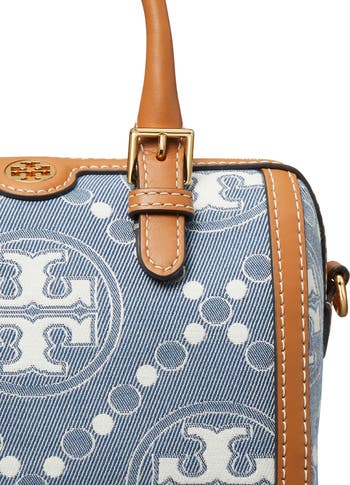 ★Tory Burch★デニム★T Monogram★Barrel Bag Mini★バッグ Tory Burch Petite T Monogram Denim Barrel Bag | Nordstrom