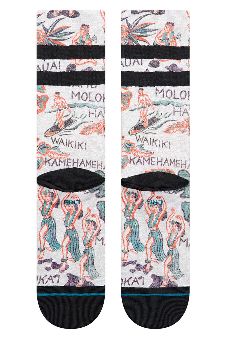 Lei Lei Crew Socks, Alternate, color, GREY