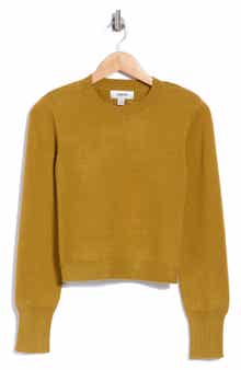 Shoulder Pad Crewneck Sweater