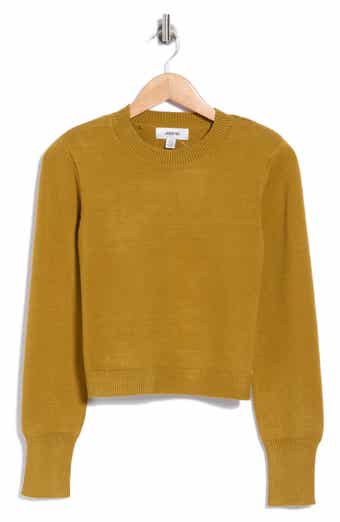 Shoulder Pad Crewneck Sweater