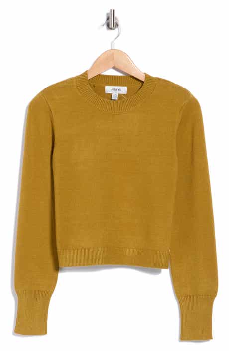 Shoulder Pad Crewneck Sweater