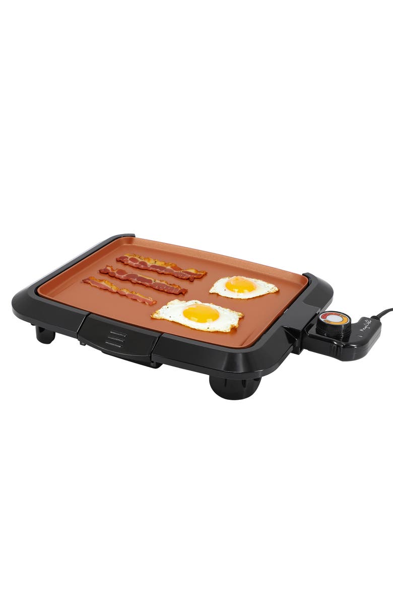 10.63 Inch Electric Grill with Copper Coating, Main, color, Black