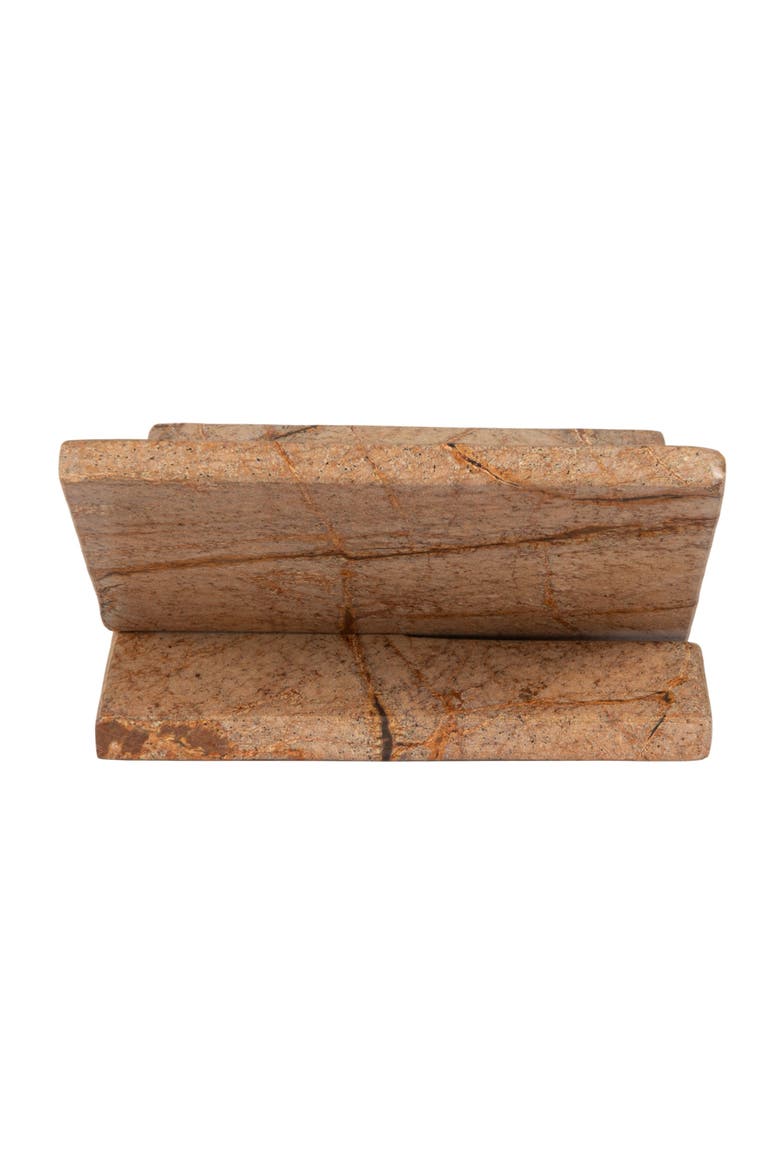 Decorative Marble Book Holder, Sage Green, Alternate, color, Brown