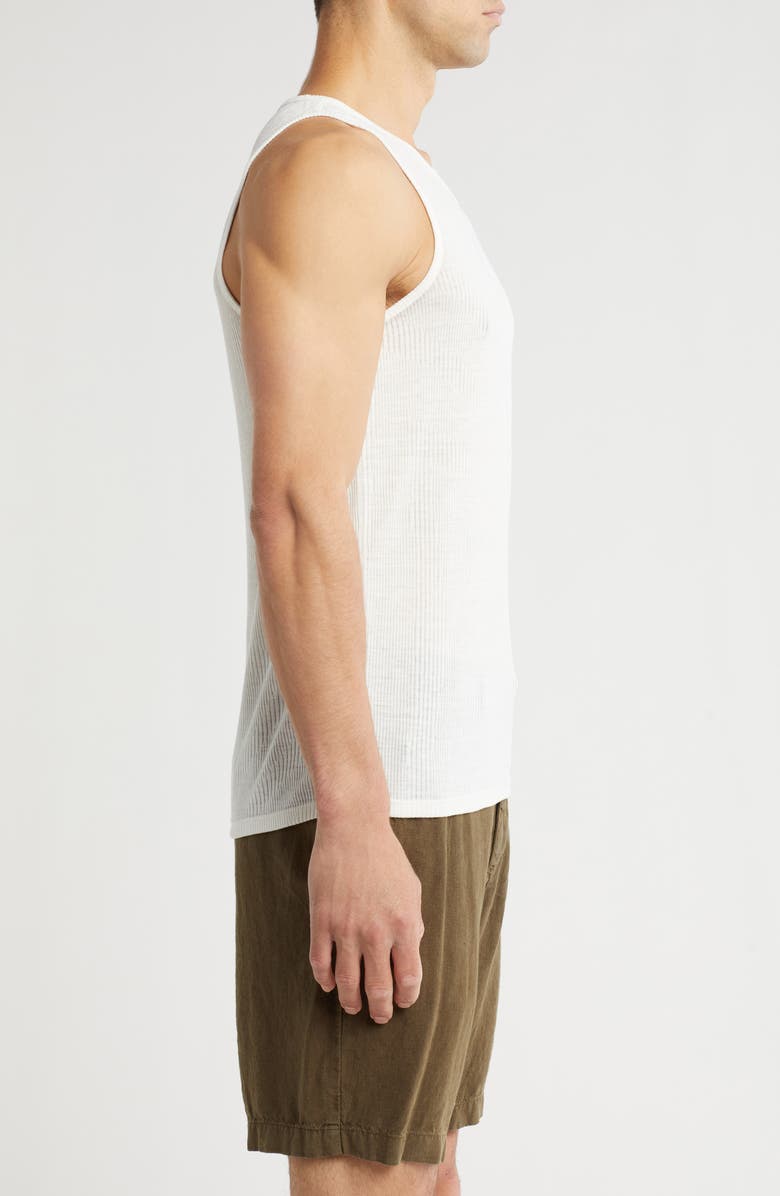 John Varvatos Lancer Burnout Rib Tank, Alternate, color, Salt
