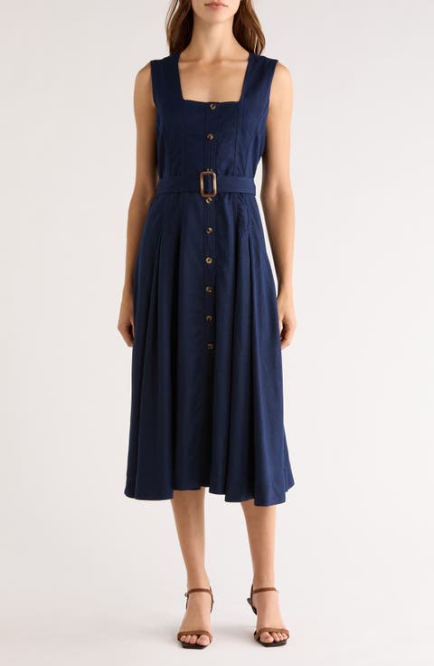 Belted Midi Dress