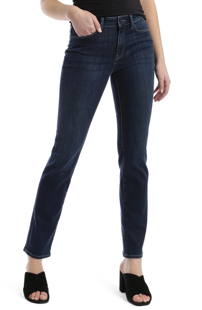 Mavi Jeans Kendra Supersoft High Waist Jeans, Main, color, Dark Blue Supersoft