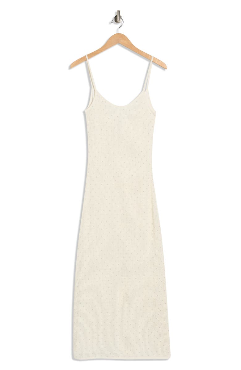 A.L.C. Lyra Embellished Knit Dress, Alternate, color, Off White