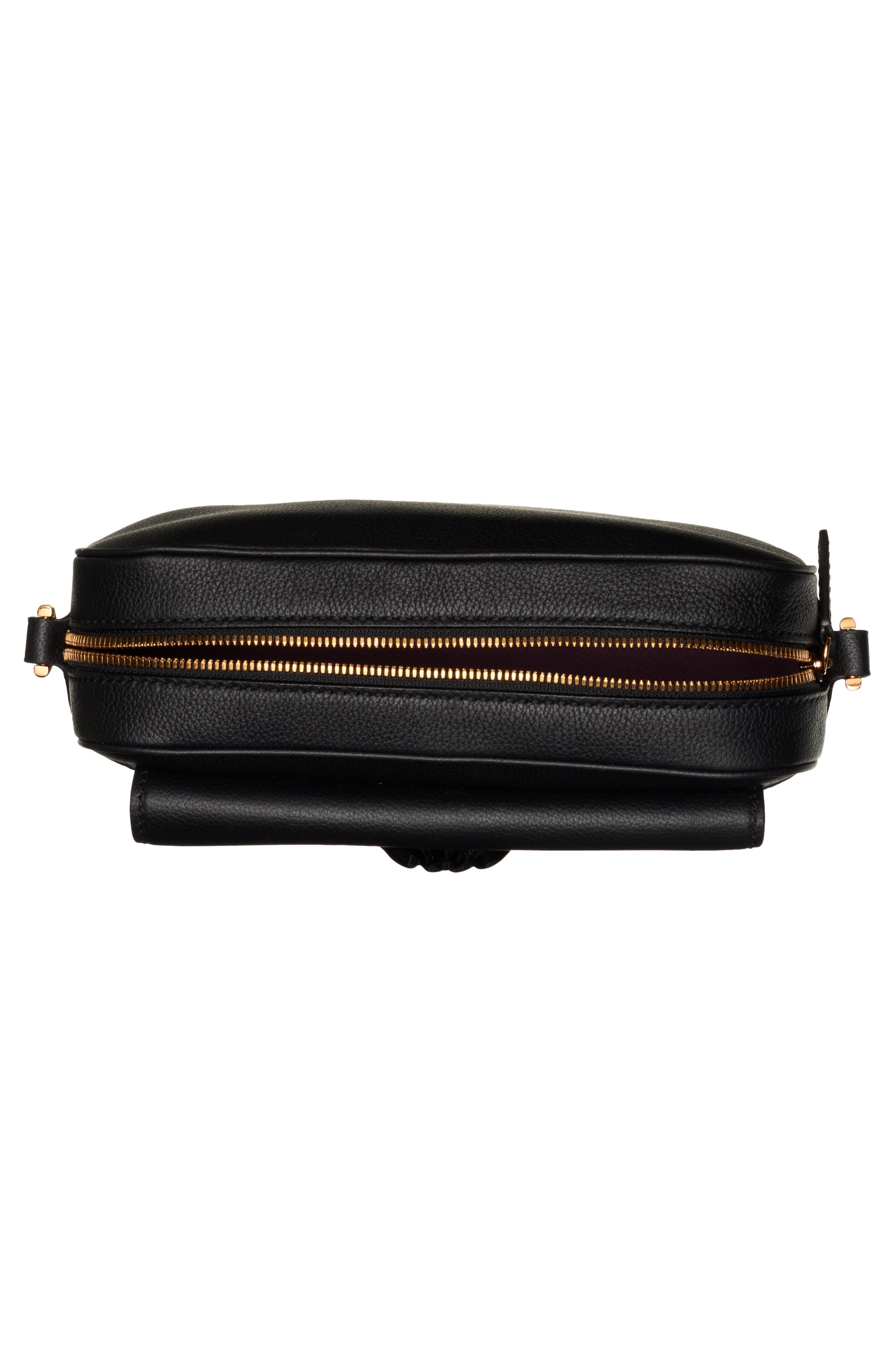Versace Medusa Leather Crossbody Camera Bag, Alternate, color, 