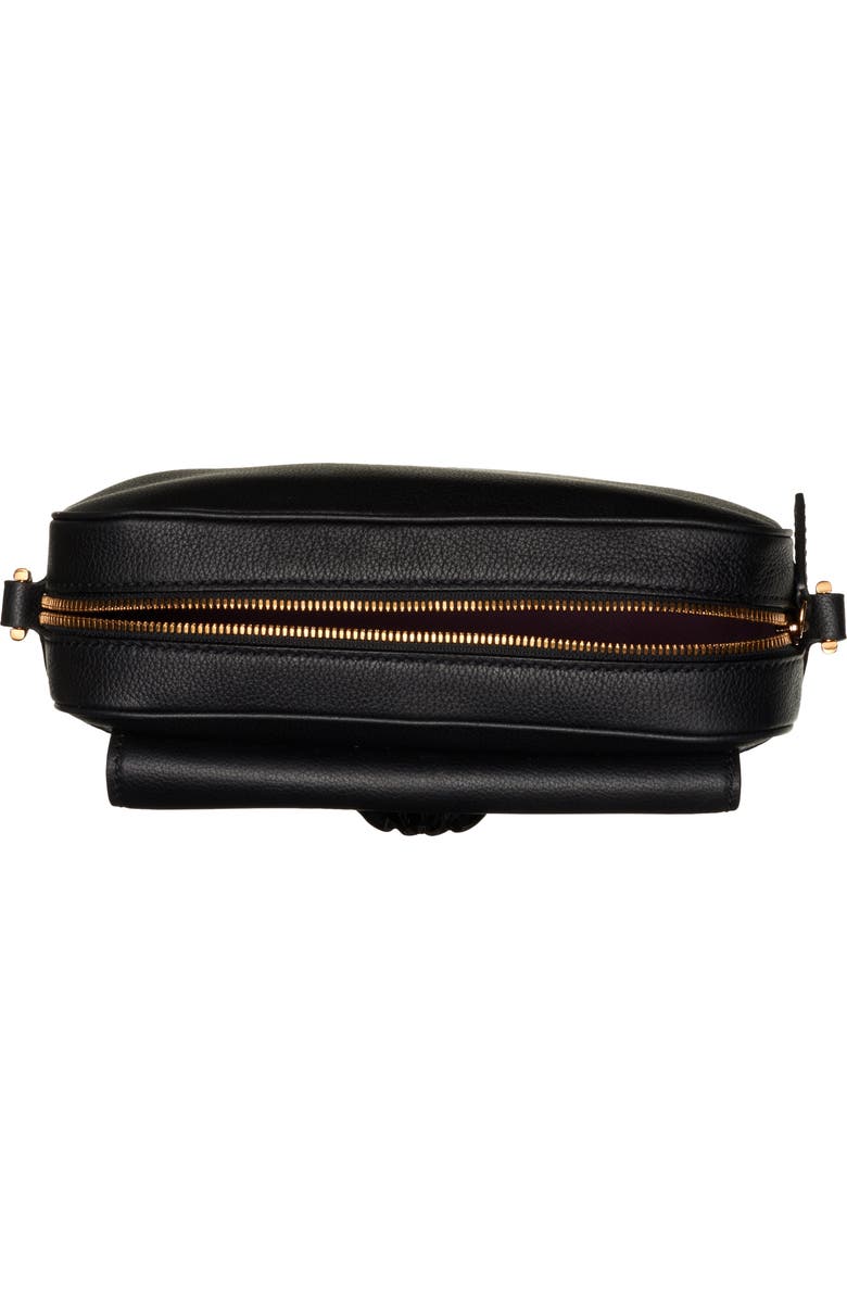 Versace Medusa Leather Crossbody Camera Bag, Alternate, color,